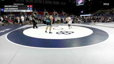 157 lbs Cons. Rd Of 64 - Brayden Cooley, OR vs Lane Gudenkauf, IA