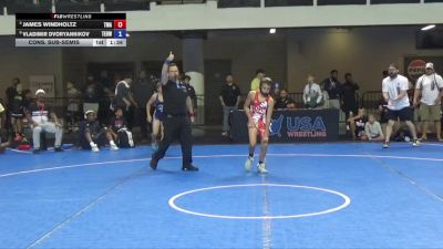 86 lbs Cons. Sub-semis - James Windholtz, Trojan Wrestling Academy vs Vladimir Dvoryannikov, Toss Em Up Wrestling Academy