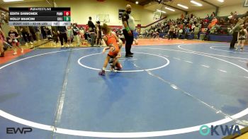 43-46 lbs Quarterfinal - Edith Shimonek, Pawhuska Elks Takedown vs Holly Mancini, Collinsville Cardinal Youth Wrestling