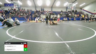 55 lbs Final - Jasper Lockett Jr, Cowboy Wrestling Club vs Legend Bigheart, Sperry Wrestling Club