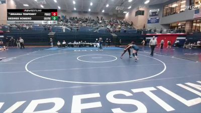 165 lbs Quarterfinal - Brianna Tenpenny, Princeton vs Desiree Romero, CW College Park