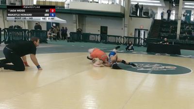 145 lbs Cons. Round 2 - Jada Weiss, Otterbein vs Makayla Howard, Aurora