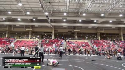 65 lbs Semifinal - Mackenzie Williamson, Nebraska Wrestling Academy vs Harmony Lorenzo-DeHerrera, Duran Elite