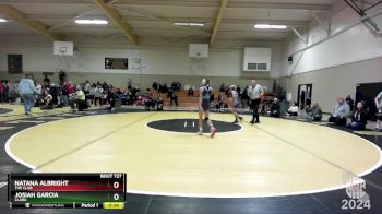 76 lbs Cons. Round 3 - Josiah Garcia, Clark vs Natana Albright, The Club
