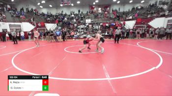 169-184 lbs 3rd Place Match - Owen Dykes, Franklin Central vs Abel Mejia, Southport