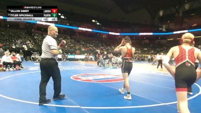 138 Class 1 lbs Cons. Round 2 - Tyler Spicknall, Palmyra vs Tallon Smidt, Lawson