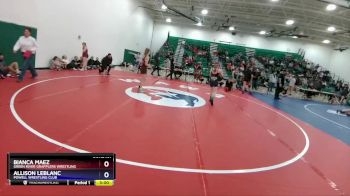 110 lbs Round 2 - Bianca Maez, Green River Grapplers Wrestling vs Allison LeBlanc, Powell Wrestling Club
