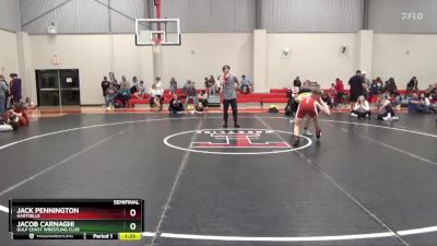 115 lbs Semifinal - Jacob Carnaghi, Gulf Coast Wrestling Club vs Jack Pennington, Hartselle