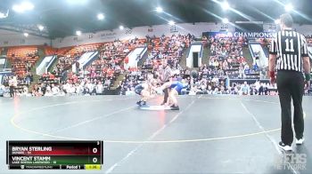 120 lbs Quarterfinals (8 Team) - Bryan Sterling, Dundee vs Vincent Stamm, Lake Odessa Lakewood