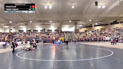 A 126 lbs Semifinal - Noah Eller, Gibbs High School vs Grady Phelps, Upperman High School