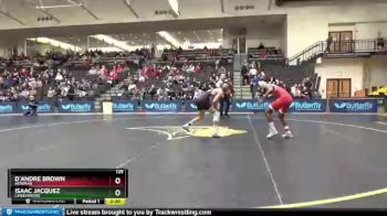 125 lbs Cons. Semi - Isaac Jacquez, Lindenwood vs D`Andre Brown, Newman