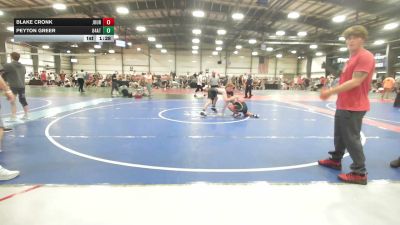 138 lbs Rr Rnd 3 - Blake Cronk, Journeymen Red - HSB vs Peyton Greer, 84 Athletes Black - HSB