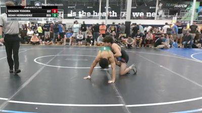 134 lbs Rr Rnd 1 - Braden Todora, Grit Mat Club Red - HSC vs Noah Hernandez, Broad Axe Gold - HSC