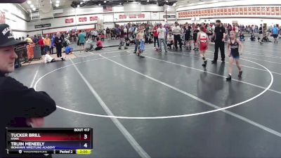 87 lbs Semifinal - Tucker Brill, Hawk vs Truin Meneely, Ironhawk Wrestling Academy