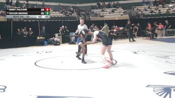 120 lbs Cons. Round 1 - Taylor George, North East vs Emmy Falcone, Queen Annes County High School
