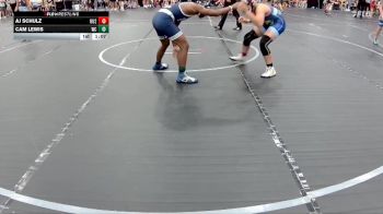 130 lbs Round 2 (4 Team) - Cam Lewis, Wrecking Crew vs Aj Schulz, Upstate Uprising 2.0