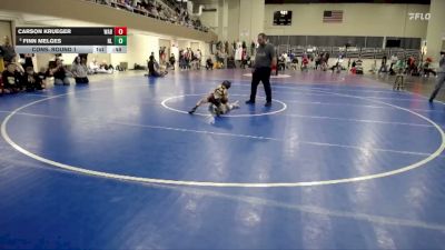 50D Cons. Round 1 - Carson Krueger, Wabasso vs Finn Melges, New London/Spicer