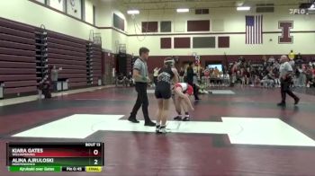 JV-9 lbs Round 1 - Keston Spratt, Williamsburg vs Bre Larson, Denver