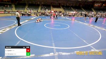 95 lbs 5th Place - Cole Speer, Team Grind House vs Kyler Simons, Moen Wrestling Academy