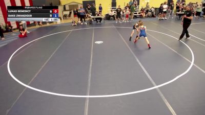 67 lbs 5th Place Match - Lukas Benedict, IA vs Dake Zwanziger, IA