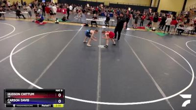 94 lbs Quarterfinal - Hudson Chittum, TN vs Carson Davis, MN