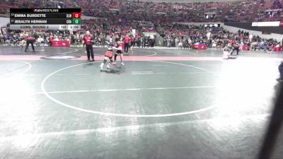112 lbs Cons. Round 2 - Jesalyn Herman, Crandon vs Emma Burdette, Southside Lutheran WC