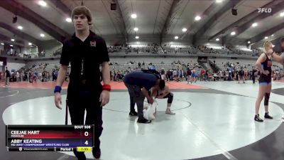 170 lbs Quarterfinal - Ceejae Hart, Missouri vs Abby Keating, MO West Championship Wrestling Club