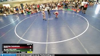 69-72 lbs Round 2 - Blake Williams, Sanderson Wrestling Academy vs Quinten Thompson, Defiant