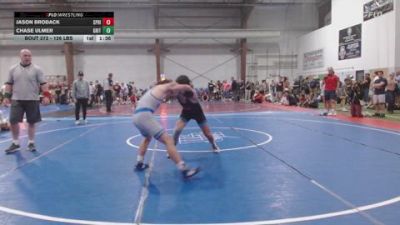 126 lbs Consi Of 16 #1 - Jason Brodack, Sprig Gardner Wrestling Club vs Chase Ulmer, Grit Mat Club