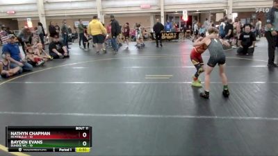 64 lbs Round 4 (6 Team) - Nathyn Chapman, MI Pitbulls vs Bayden Evans, Dundee WC