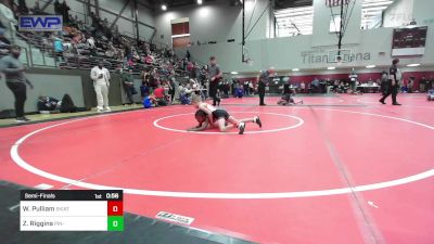 55 lbs Semifinal - Weston Pulliam, Skiatook Youth Wrestling vs Zaiden Riggins, Pin-King All Stars