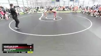 195 lbs Round 1 (8 Team) - Kourtlan Oliver, Team Michigan Blue vs Brock Hacker, Georgia Blue