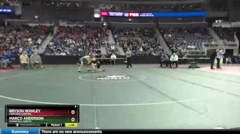 113 lbs Champ. Round 1 - Marco Anderson, Evansville North vs Bryson Rowley, Corydon Central