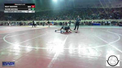 160 lbs Consi Of 64 #2 - Riley Masters, Morrison JH vs Oliver Moyeda, Kingfisher YellowJackets