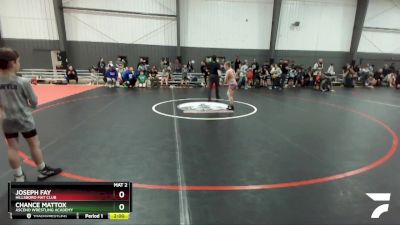 105 lbs Round 1 - Joseph Fay, Hillsboro Mat Club vs Chance Mattox, Ascend Wrestling Academy