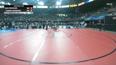140 lbs Champ. Round 1 - Leah Westover, West Side vs Jasmin Carpenter, Buhl