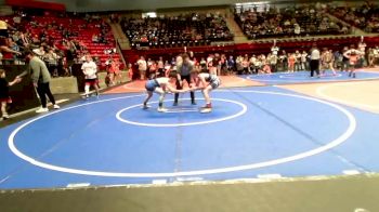 98 lbs Quarterfinal - Jacob Collier, Cushing Tigers vs Tyler Yancey, High Ground Wrestling