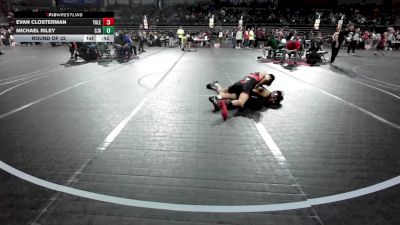120 lbs Round Of 32 - Evan Closterman, Yale Street vs Michael Riley, Cja