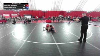 150 lbs Cons. Rd Of 32 - Grayson Bowman, Immortal Athletic WC vs Garrett Milligan, Massa