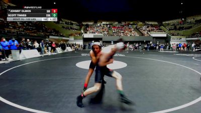 132 lbs Round Of 32 - Johnny Olmos, San Luis Obispo vs Scott Tinnes, Coalinga