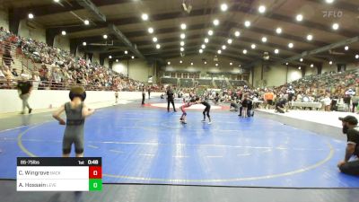 65-75 lbs 3rd Place - Charlotte Wingrove, Backyard Bullies Wrestling Club vs Anaya Hossain, Level Up Wrestling Center