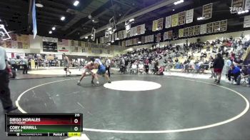 215 lbs Semifinal - Coby Merrill, JW North vs Diego Morales, Palm Desert