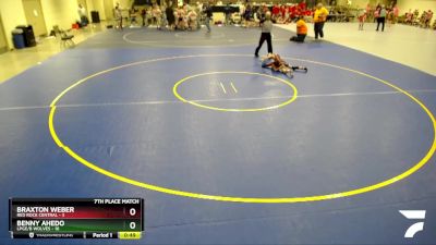 70 lbs Finals (8 Team) - Benny Ahedo, LPGE/B Wolves vs Braxton Weber, Red Rock Central