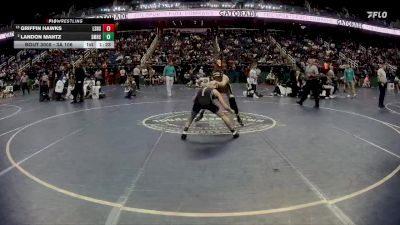 3A 106 lbs Champ. Round 1 - Griffin Hawks, Ledford Senior High School vs Landon Mantz, Smoky Mountain High School