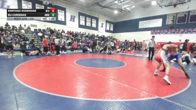 128 lbs Quarterfinal - Santiago Rodriguez, MTC vs Eli Cardenas, A.B. Miller High School