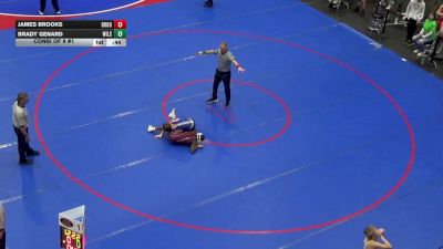 103 lbs Consi Of 8 #1 - James Brooks, Brookville vs Brady Genard, Wilson