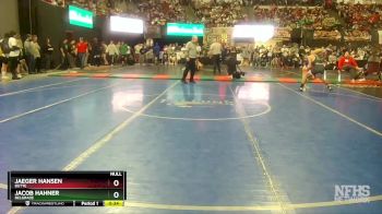 AA - 126 lbs Cons. Round 1 - Jacob Hahner, Belgrade vs Jaeger Hansen, Butte