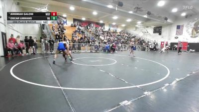 175 lbs 3rd Place Match - Oscar Linwang, Valencia/Placentia vs Jeremiah Galoni, Westminster
