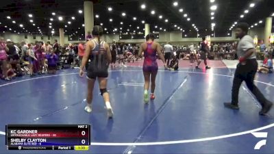 120 lbs Round 1 (4 Team) - Kc Gardner, Untouchable Lady Reapers vs Shelby Clayton, Alabama Elite Red