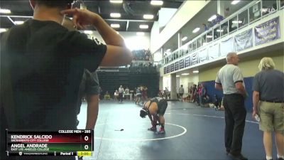 285 lbs Champ. Round 2 - Kendrick Salcido, Sacramento City College vs Angel Andrade, East Los Angeles College